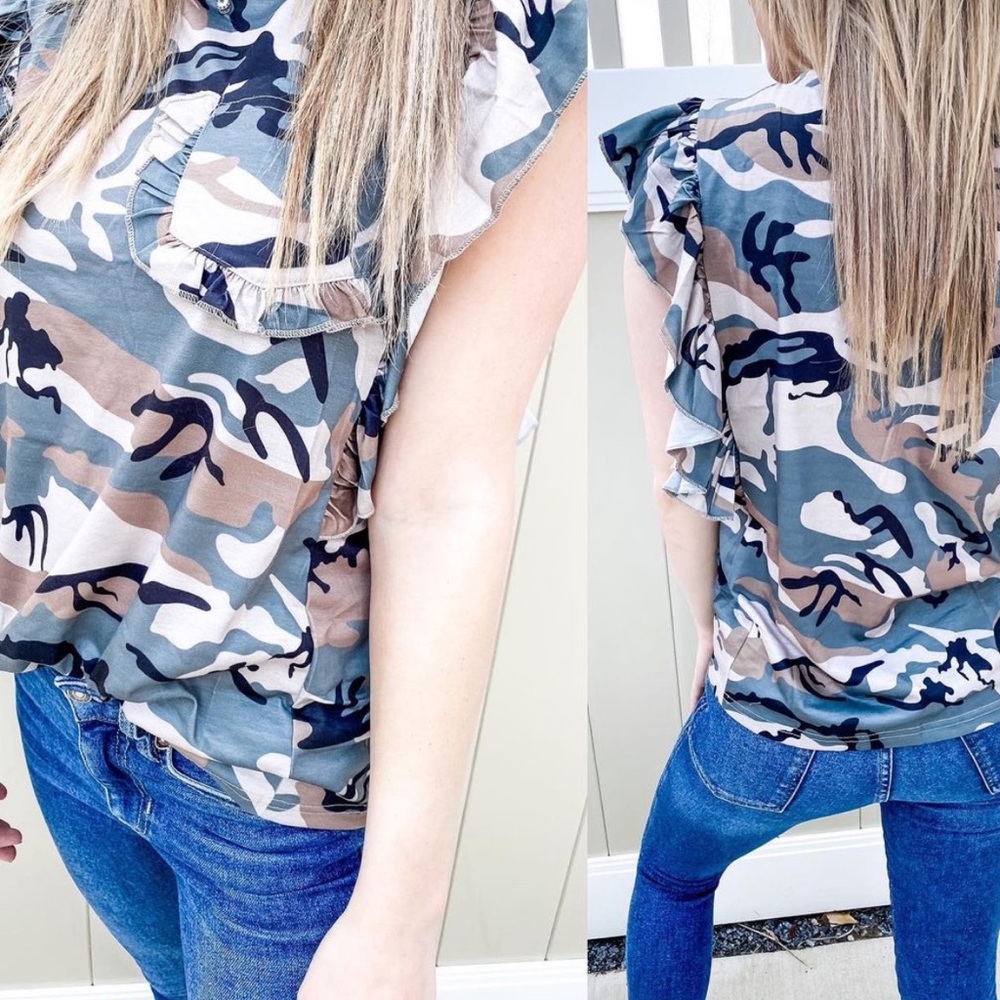 Scrunched Camo tee